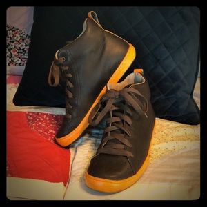 Brown leather Camper High tops